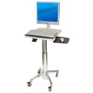 Flat Panel PC Cart H Class - Chariot informatique médical ajustable - 21,77 kg - ErgonoFlex_1