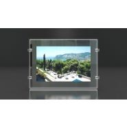 Platinium - Porte-affiche LED double face - Immocom - Format A4 - Ultra haute luminosité 6000 lumens_1