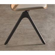 Mobilier d'accueil en poutre avec coque en bois pour espaces professionnels