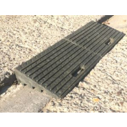 Rampe d'accès mobile en caoutchouc recyclé - 500x300x110mm - idéale pour brouette, compresseur, bétonnière - SODIMAR_1