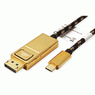 ROLINE GOLD Câble adaptateur type C - DisplayPort, v1.2, M/M, 1 m_1