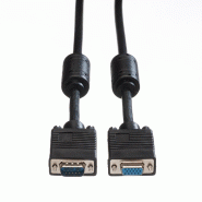 ROLINE SVGA HD15 M/HD15 F avec noyaux de ferrite, 6 m_1