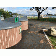 Cuvelage béton personnalisable pour conteneur semi-enterré