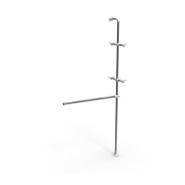 Kit extension pour structure Urban penderie + 2 supports tablettes - réf. 45831 - système tubulaire modulable et robuste_1