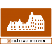 Panneau patrimoine culturel H33 - lieu touristique complétée par un message graphique_1