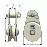 Poulie à corde ouvrante AJN - levage, traction, renvoi et Off Shore - réa sur bague bronze ou roulements_1