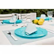 Serviette intissé turquoise 40x40cm - par 700_1