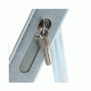 Barrière de parking premium - manuelle et rabattable avec fermeture automatique - acier galvanisé et bandes rétro-réfléchissantes_1