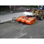 Godet balayeur M3 série DS - bac de ramassage hydraulique - brosse polypropylène Ø 660 mm_1