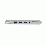 Tripp Lite U442-DOCK1 station d'accueil Avec fil USB 3.2 Gen 1 (3.1 Gen 1) Type-C Argent_1