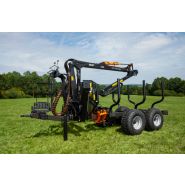 Remorque forestière BMF 7T1 pour transport de bois