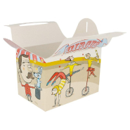 Boîte menu enfant carton Circus 17x16x10cm - par 300_1