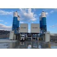 Centrale à béton fixe Fabo Powermix-160 - 160 m3/h - Mélangeur double arbre 4,5m3_1