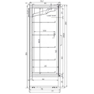 Vitrine verticale négative avec retour automatique de la porte, pour chr, traiteurs, boulangeries, pâtisseries et chocolateries -  multifreez plus 3p iarp_1