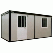 Bungalow de chantier eco1z / monobloc / bureau / vestiaire / ossature en métal / isolé_1