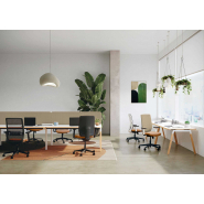 Bureau bench entreprise ergonomique et modulable - Cinétic - Plans de travail face-à-face ou simples, piètements design, fabrication française_1