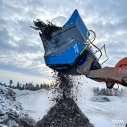 Godet cribleur/broyeur avec rotor et étoile - multi applications pour pelles, mini-pelles, mini-chargeuses et chargeuses compactes - VIPER METAL_1