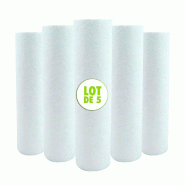 Lot de 5 cartouches filtrante anti sédiments microfibre 9 pouces 3/4 - 20 microns fabriquées en france_1