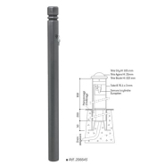 Potelet amovible à clé en position haute pour confort d'utilisation - PRIMABLOC LIGNE PROVINCE - Hauteur 850 mm - Tube acier Ø76 mm_1