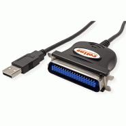 ROLINE Câble convertisseur USB vers IEEE 1284, noir, 1,8 m_1