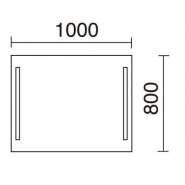 Applique salle de bain Afrodita LED SMD 2x10W 4000K chromé - IP44 - EXO_1