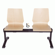 Sièges sur poutre assises bois Desk. - 2 places_1