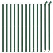 Vidaxl clôture en treillis métallique avec bride vert 1,1x25 m 154154_1