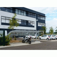 Abri vélo ouvert voile d'oiseau  / structure en acier_1