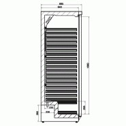 Réfrigérateur en acier inox 1 porte l775 7450.0560 COMBISTEEL_1