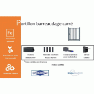 Portillon barreaudage carré - 1500 / 1750_1