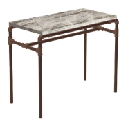 Structure Urban L120xP60xH90cm - table de présentation - tube Ø34,5mm - rouille_1