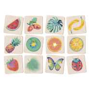 Jeu de mémoire - Bois de bouleau laminé - 24 pièces personnalisables - Impression quadri et logo_1