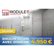 Bungalow vestiaire neuf avec wc et douches Bungalow vestiaire neuf avec wc et douches