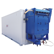 Container de sablage à jet libre 6 ou 12 m - sableuse à pression réglable 130L pour aérogommage, grenaillage et microbillage - C200 / C400_1