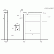 Porte rapide STAC - souple à empilement en plastique PVC - 8000 x 8000 mm - motorisation triphasée et normes EN 12341-1_1