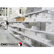 Structure modulaire de stockage UNIFLEX - un seul poteau pour secteur textile et habillement - brevetée par CMC France_1