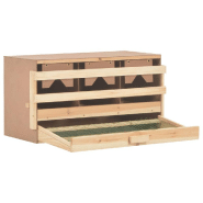 Vidaxl pondoir 3 compartiments 72x33x38 cm bois de pin massif 170654_1