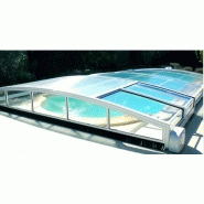 Abri piscine bas athènes / en aluminium et polycarbonate