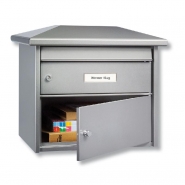 Boîte aux lettres grand volume Europa - Compartiment colis - Acier galvanisé - Normes européennes et suisses_1