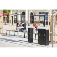 Cp110 - poubelle publique - mmcité 1 a.S. - caponiche avec un rouleau de sachets plastiques, 32 l, avec couvercle_1