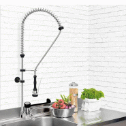 Douchette monotrou avec mitigeur à levier et robinet pivotant PREMIUM+_1