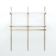 Élément suivant Cremagold 2 tablettes blanc + 1 penderie L90xH240cm_1