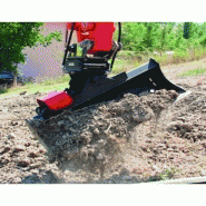 Godet curage orientable 1000 mm en a/r mbi ar15 fast lock pour minipelle entre 1,2-1,8t_1