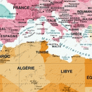 Mappemonde modèle old school - poster plastifié A0 - 84,1x118,9 cm - Société Géo Reflet_1