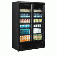 Vitrine réfrigérée noire Atom Maxi C2DBB - 2 portes  TEFCOLD_1
