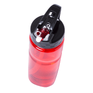 Gourde de sport en plastique - 650 ml - Avec bec-verseur - En tritan sans Bisphénol A - Couleur rouge_1