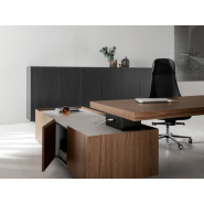 Bureau de direction haut de gamme réglable en hauteur - KYO - Design italien avec finitions exclusives_1