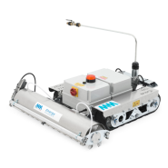 Robot de nettoyage de panneaux photovoltaïques - Brosse en nylon à rotation de 250 tr/min_1