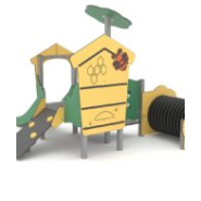 Structure pour aire de jeux - LD1CT20020 - Tranche d'âge 1 an et plus - Capacité 12 personnes_1