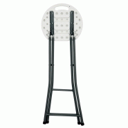 Tabouret de bar pliant - lot de 10 - structure acier époxy - assise PEHD - usage intérieur/extérieur_1